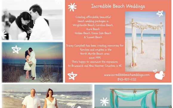 Beach Wedding Packages By Incredible Beach Weddings In Wilmington