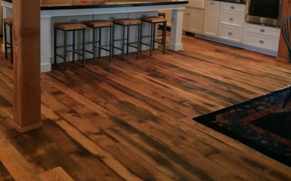 Reclaimed Hardwood Flooring By Tuscarora Company In Chambersburg Pa 1508859005 Tllc Room Setting Distressed Antique Oak Our Reclaimed Hardwood Flooring